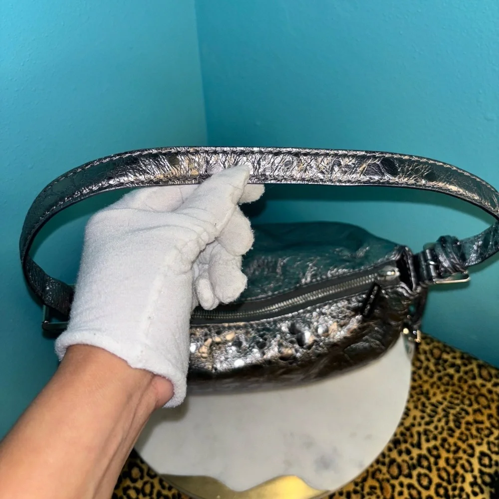 Michael Kors Metallic Silver Shoulder Bag - Picture 4 of 9